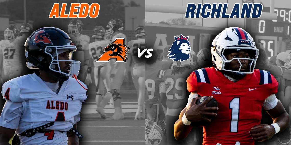#1 Aledo vs Richland 5A DI DISTRICT RIVALS FACE-OFF WILL THE ALEDO WIN STREAK CONTINUE? #txhsfb