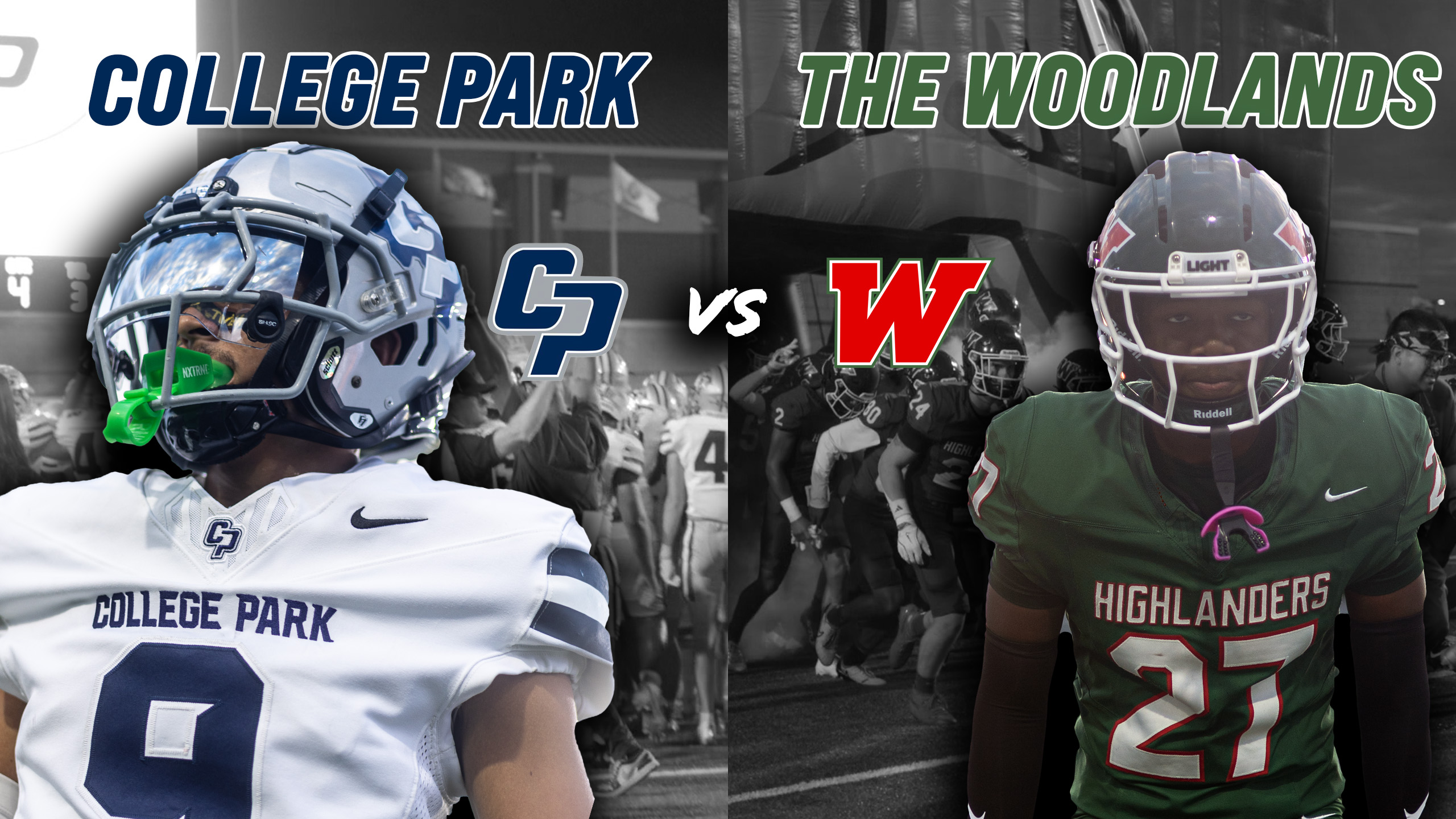 #16 The Woodlands College Park vs The Woodlands WAR OF THE WOODS 6A CROSSTOWN RIVALRY #txhsfb
