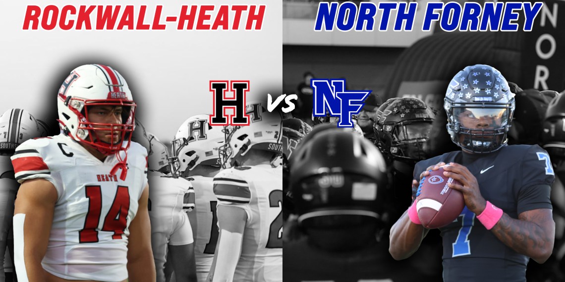 #22 Rockwall-Heath vs #13 North Forney 6A TOP 25 OVERTIME THRILLER BATTLE FOR FIRST PLACE #txhsfb