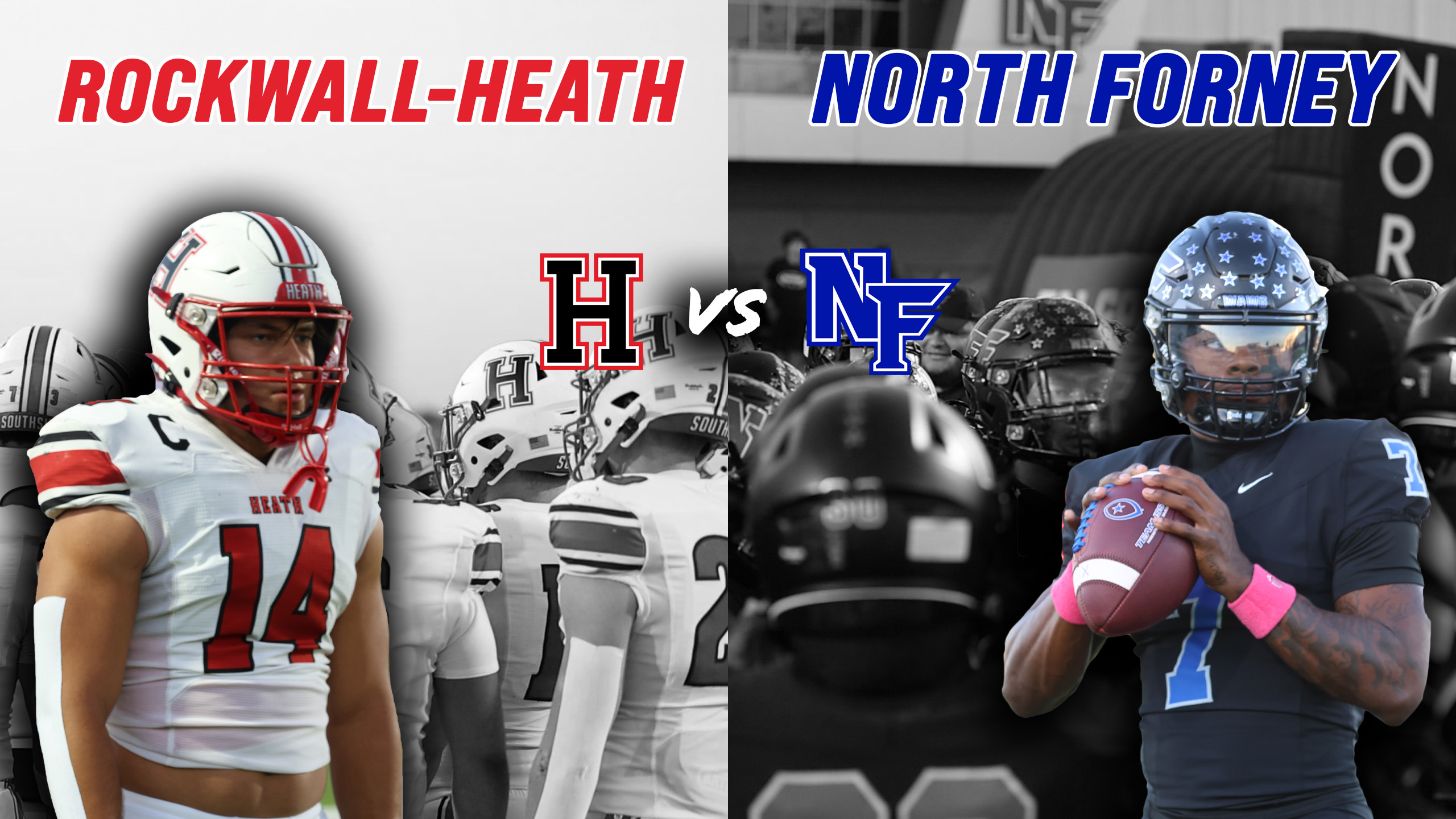 #22 Rockwall-Heath vs #13 North Forney 6A TOP 25 OVERTIME THRILLER BATTLE FOR FIRST PLACE #txhsfb