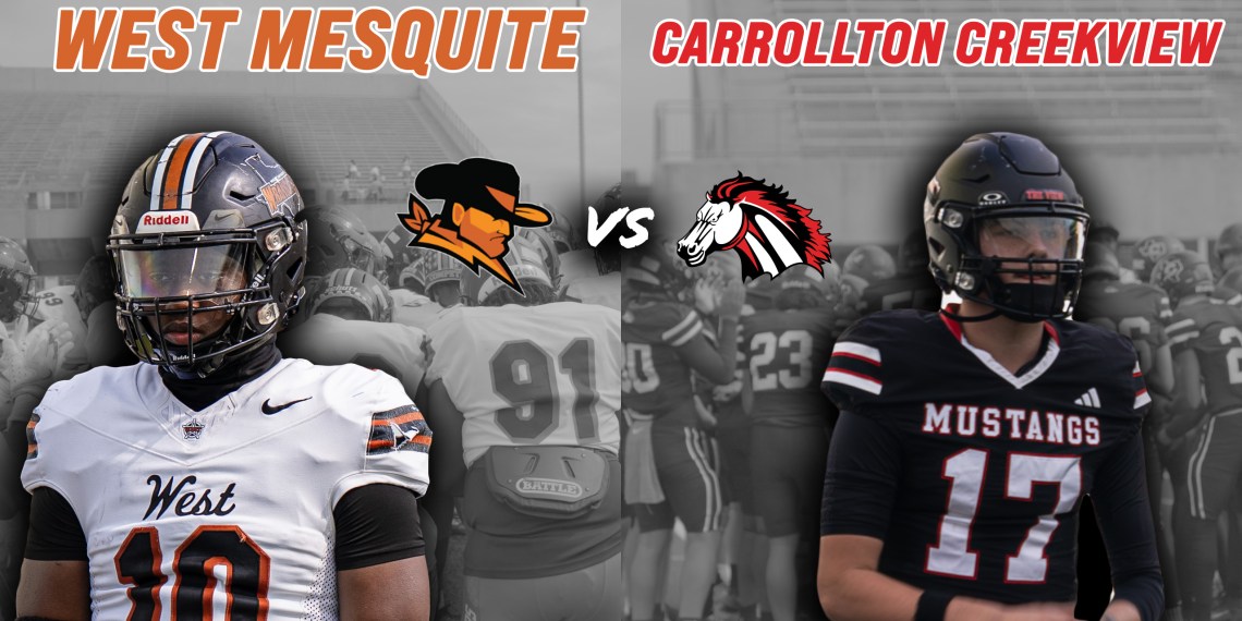 West Mesquite vs Carrollton Creekview DFW 6-5A BATTLE FOR THE TOP SPOT IN DISTRICT #txhsfb