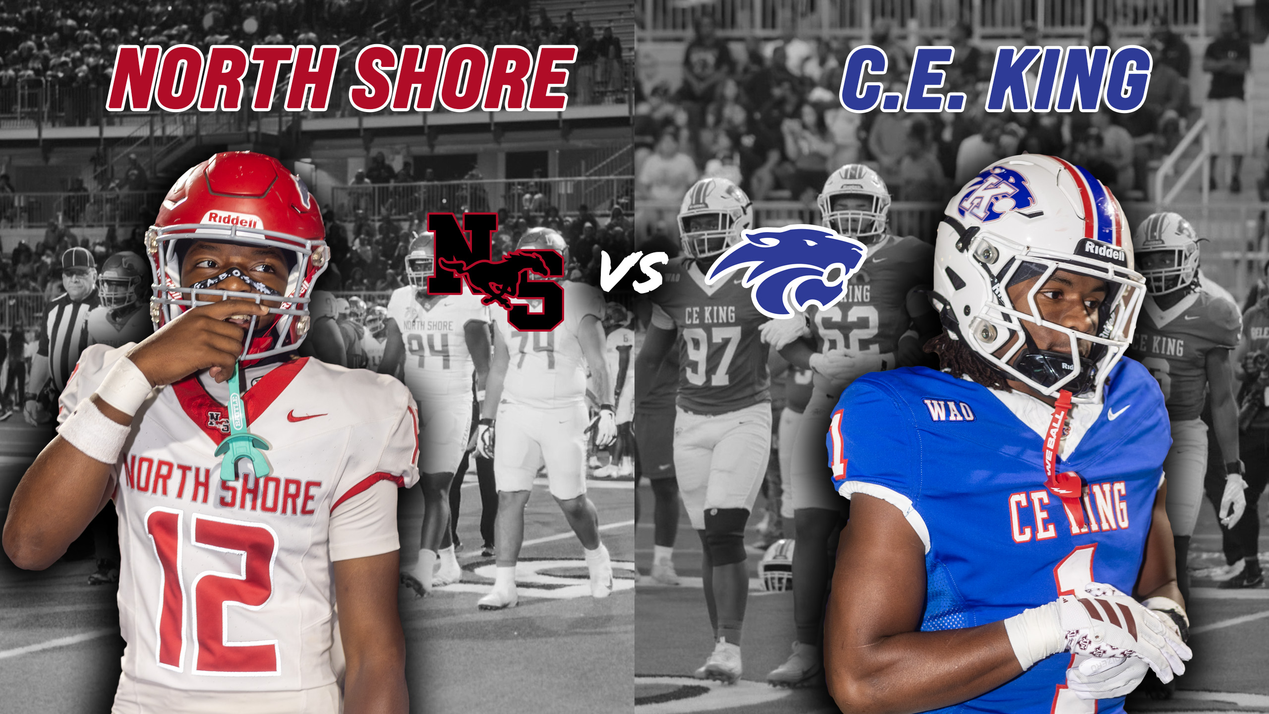 #9 North Shore vs #12 C.E. King 6A TOP 25 HOUSTON AREA DISTRICT CHAMPIONSHIP ON THE LINE #txhsfb